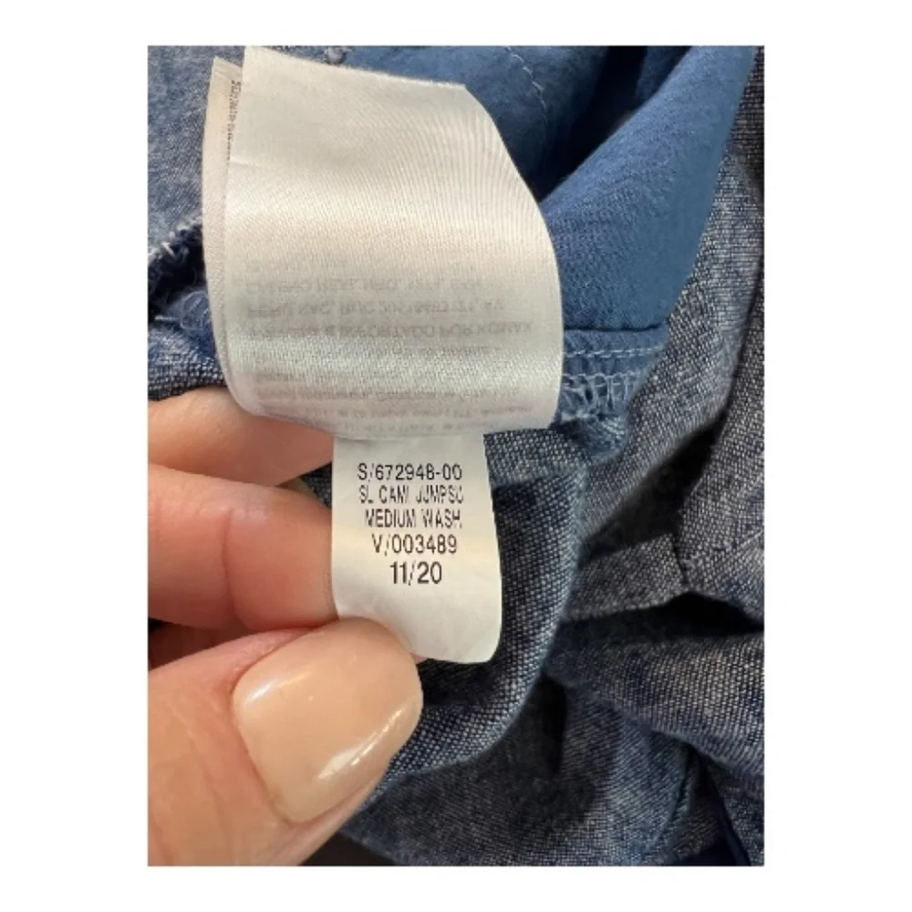 🆕 NWOT Old Navy chambray cami jumpsuit – size XL - Picture 9 of 9